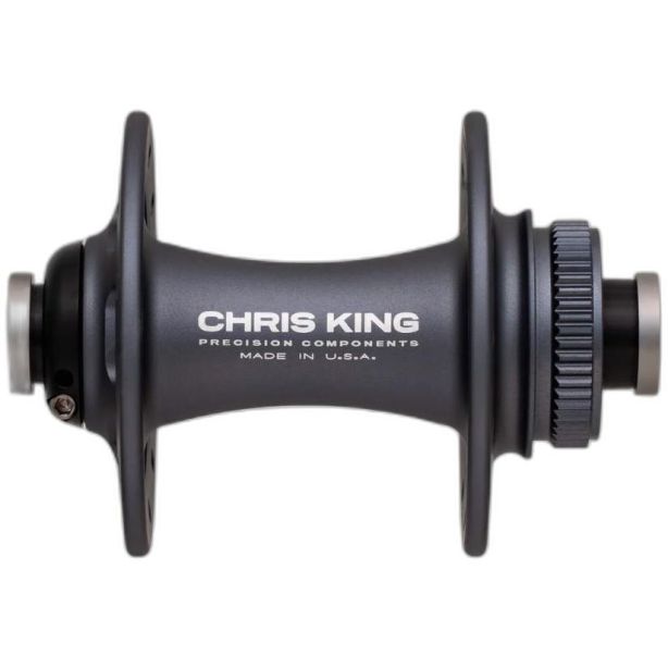 Chris King R45D Road Disc Front /24H/100mm x 12mm TA/Center Lock /Matte Slate/ Ceramic