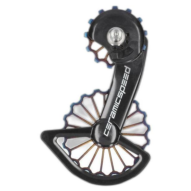CeramicSpeed OSPW 3D Printed Hollow Titanium //Oil Slick PVC coated Shimano 9250/R8150 Series