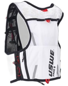 USWE PACE 8L TRAIL RUNNING VEST Cool White Size M