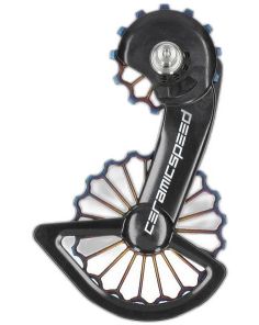 CeramicSpeed OSPW 3D Printed Hollow Titanium //Oil Slick PVC coated Shimano 9250/R8150 Series