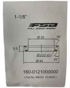 FSA 1-1/8" Headset Bearing |35*44*H5.5|36°x 45°|ACB MR234 (Canyon Lower GP7172-01)